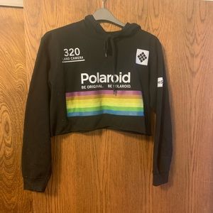 Cropped Polaroid Sweatshirt